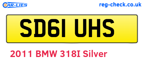 SD61UHS are the vehicle registration plates.