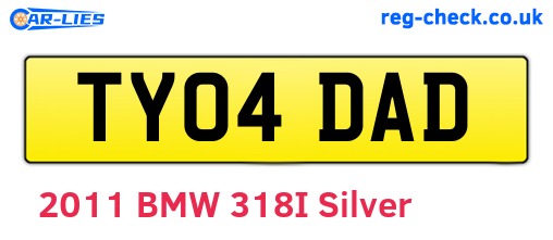 TY04DAD are the vehicle registration plates.
