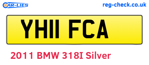 YH11FCA are the vehicle registration plates.