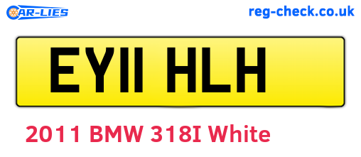 EY11HLH are the vehicle registration plates.