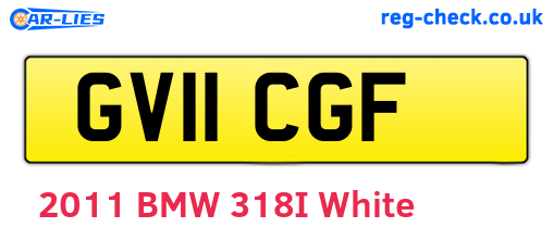 GV11CGF are the vehicle registration plates.