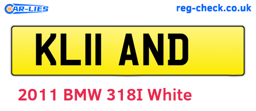 KL11AND are the vehicle registration plates.
