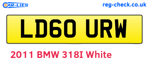 LD60URW are the vehicle registration plates.