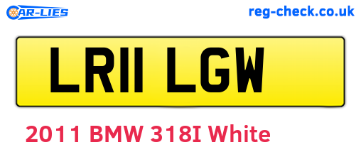 LR11LGW are the vehicle registration plates.