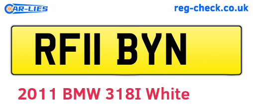 RF11BYN are the vehicle registration plates.