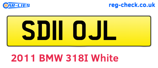 SD11OJL are the vehicle registration plates.