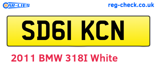 SD61KCN are the vehicle registration plates.