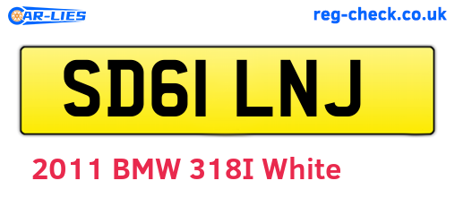 SD61LNJ are the vehicle registration plates.