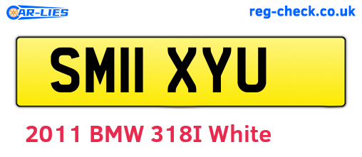 SM11XYU are the vehicle registration plates.