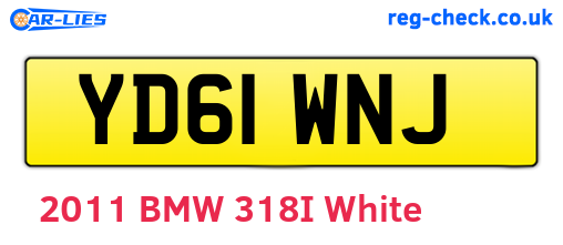YD61WNJ are the vehicle registration plates.