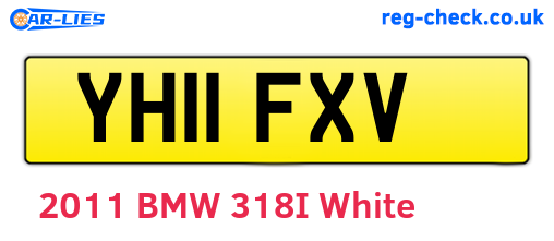 YH11FXV are the vehicle registration plates.