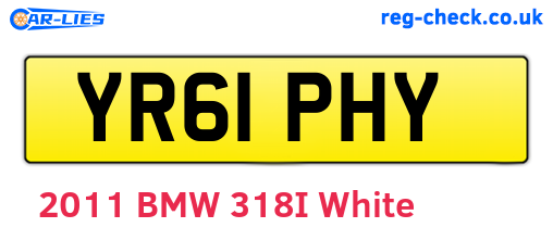 YR61PHY are the vehicle registration plates.