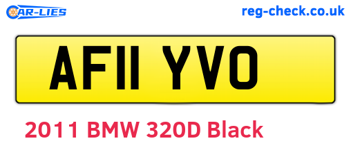 AF11YVO are the vehicle registration plates.