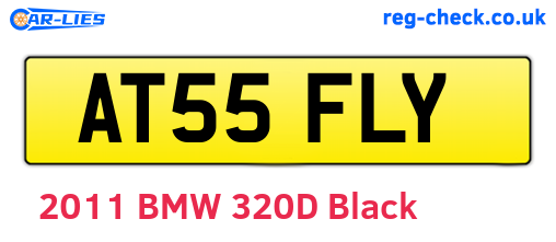 AT55FLY are the vehicle registration plates.