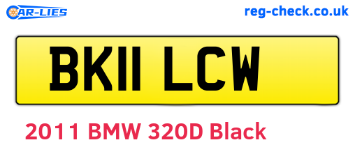 BK11LCW are the vehicle registration plates.