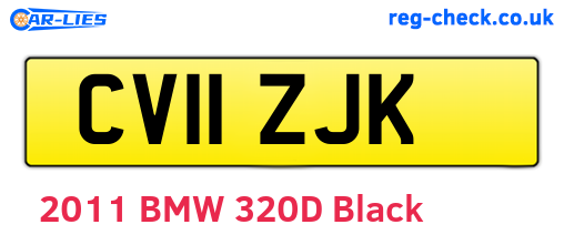 CV11ZJK are the vehicle registration plates.