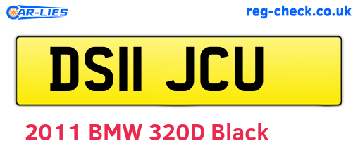 DS11JCU are the vehicle registration plates.