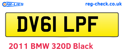 DV61LPF are the vehicle registration plates.