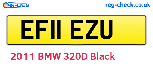 EF11EZU are the vehicle registration plates.