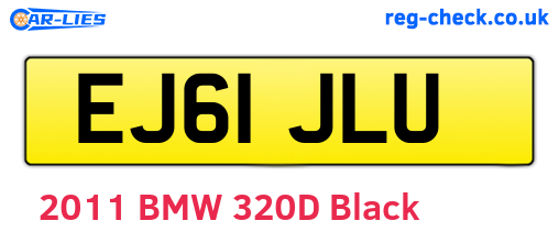 EJ61JLU are the vehicle registration plates.