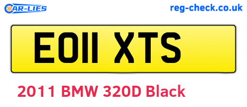 EO11XTS are the vehicle registration plates.