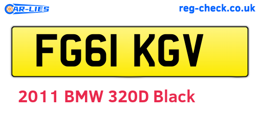 FG61KGV are the vehicle registration plates.
