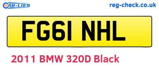 FG61NHL are the vehicle registration plates.