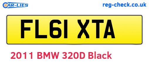 FL61XTA are the vehicle registration plates.