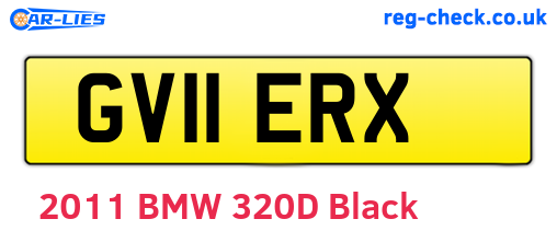 GV11ERX are the vehicle registration plates.