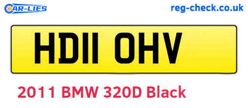 HD11OHV are the vehicle registration plates.