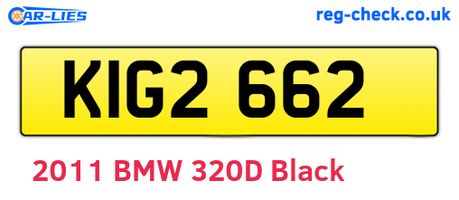 KIG2662 are the vehicle registration plates.