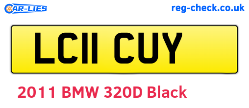 LC11CUY are the vehicle registration plates.