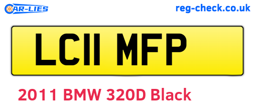 LC11MFP are the vehicle registration plates.