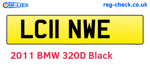 LC11NWE are the vehicle registration plates.