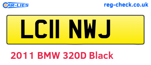 LC11NWJ are the vehicle registration plates.