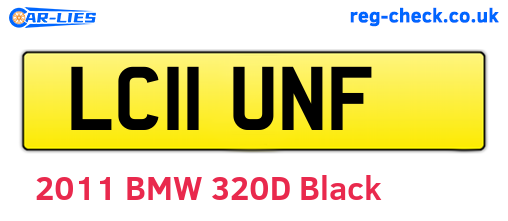 LC11UNF are the vehicle registration plates.