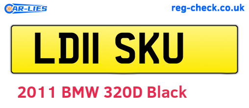 LD11SKU are the vehicle registration plates.