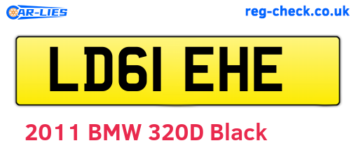 LD61EHE are the vehicle registration plates.