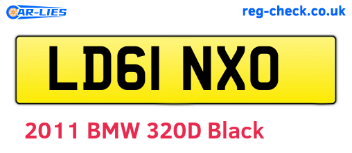 LD61NXO are the vehicle registration plates.