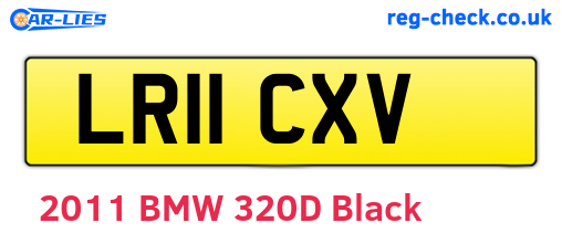 LR11CXV are the vehicle registration plates.