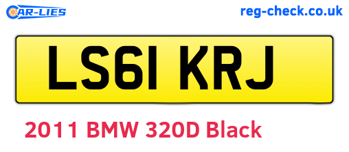 LS61KRJ are the vehicle registration plates.