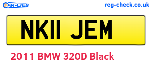 NK11JEM are the vehicle registration plates.
