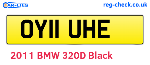 OY11UHE are the vehicle registration plates.