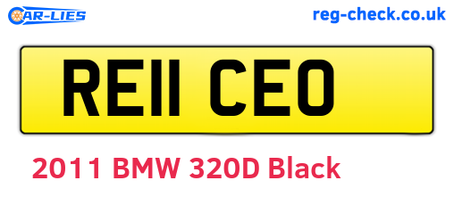 RE11CEO are the vehicle registration plates.