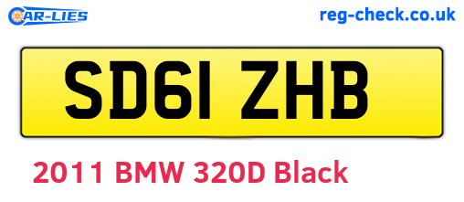 SD61ZHB are the vehicle registration plates.