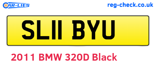 SL11BYU are the vehicle registration plates.