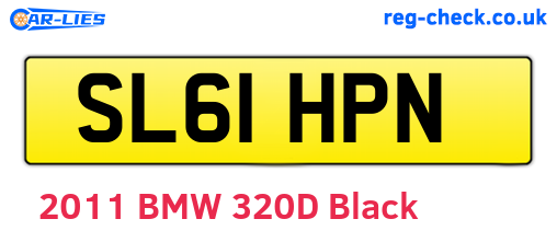 SL61HPN are the vehicle registration plates.