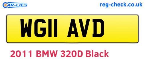 WG11AVD are the vehicle registration plates.