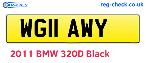 WG11AWY are the vehicle registration plates.