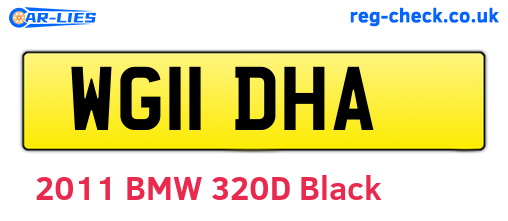 WG11DHA are the vehicle registration plates.